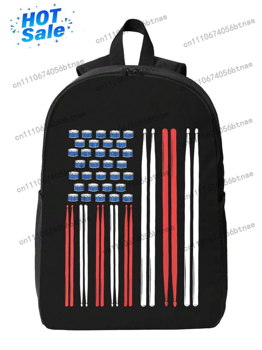 Laptop Bag - Pałki perkusyjne Flaga USA 3 Plecak