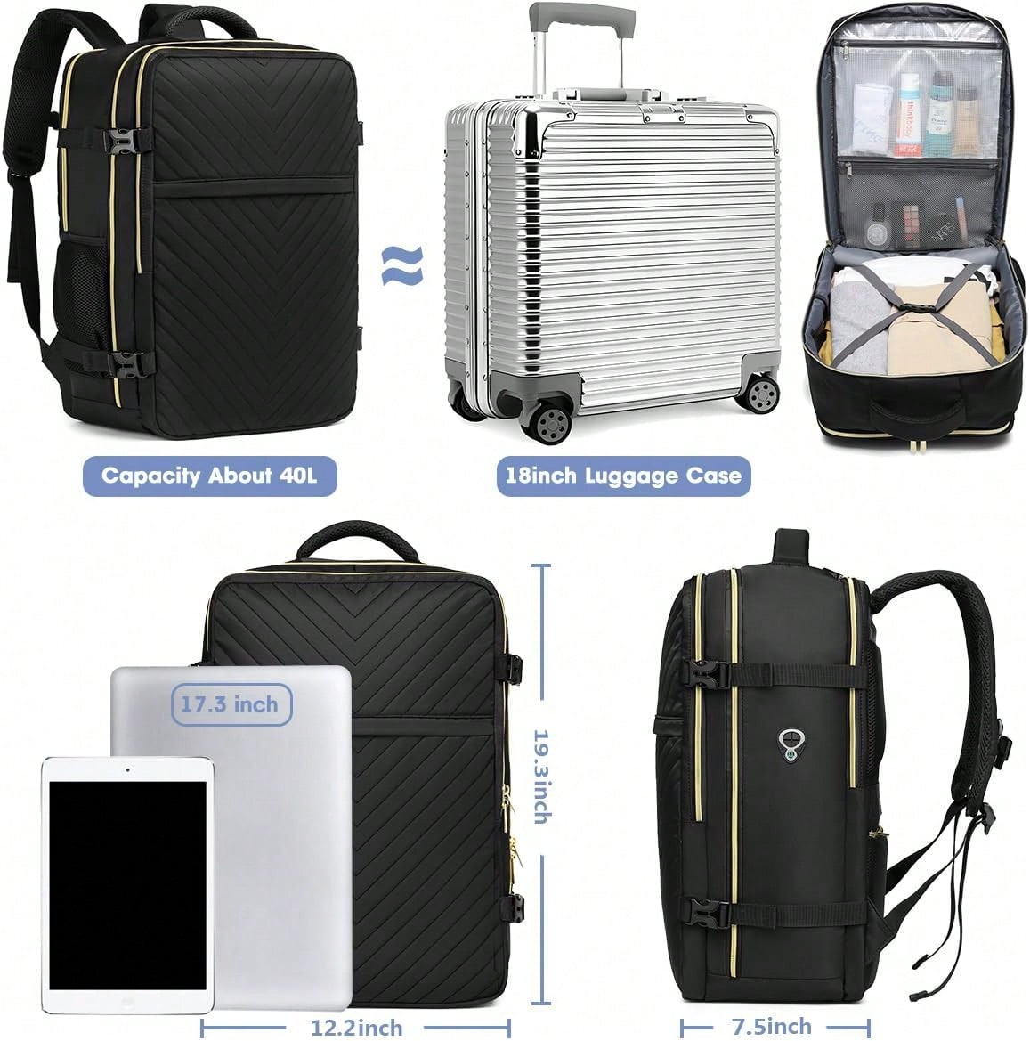 Duży plecak podróżny do noszen – Laptop Bag recenzja i cena