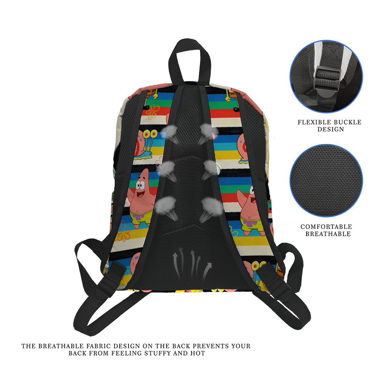 Plecak w paski z motywem Spong – Laptop Bag recenzja i cena