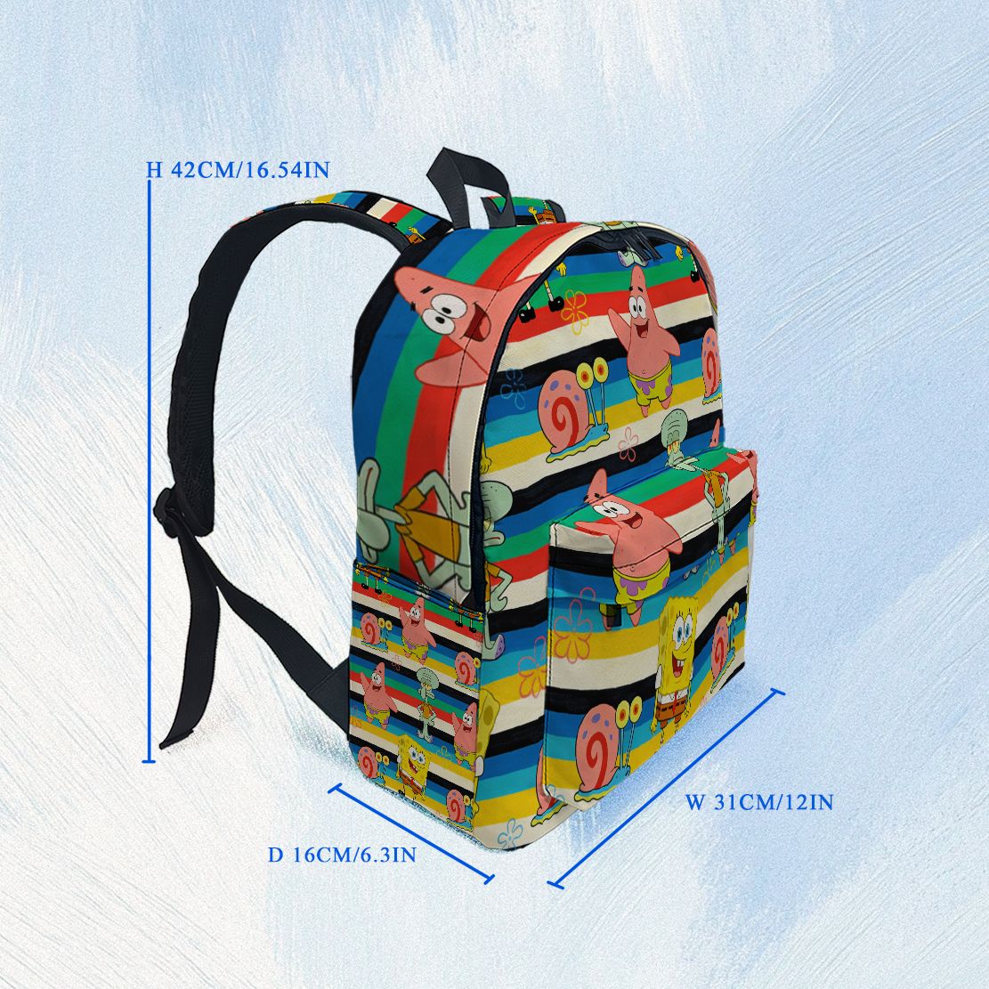 Plecak w paski z motywem Spong – Laptop Bag recenzja i cena